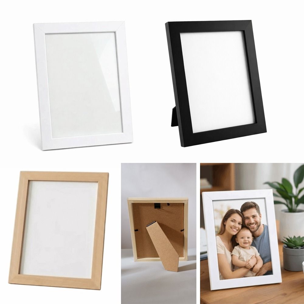 Bamboo Photo Frame - إطار صور خشبي جديد مقاس 5/7/8