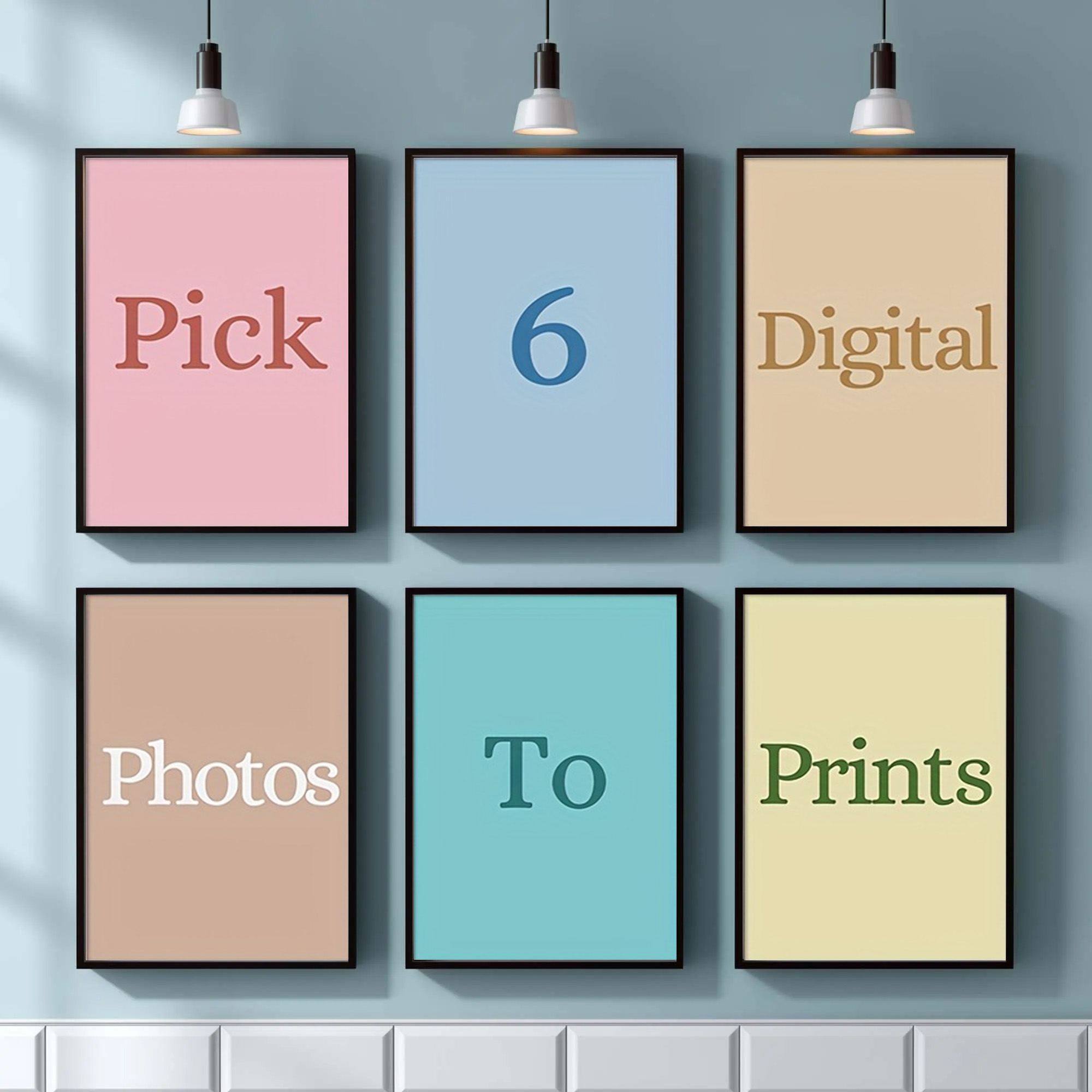 Home Decor Theme - 4/5/6 قطع طباعة قماشية مخصصة بصورة