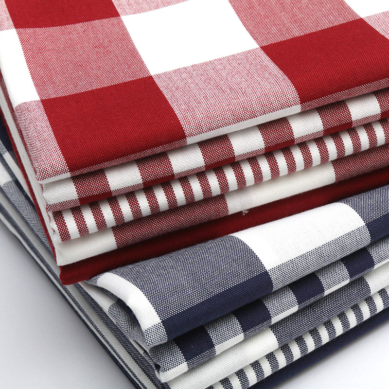 Linen Table Runner - نسيج كتان قطني منقوش مصبوغ بغزل