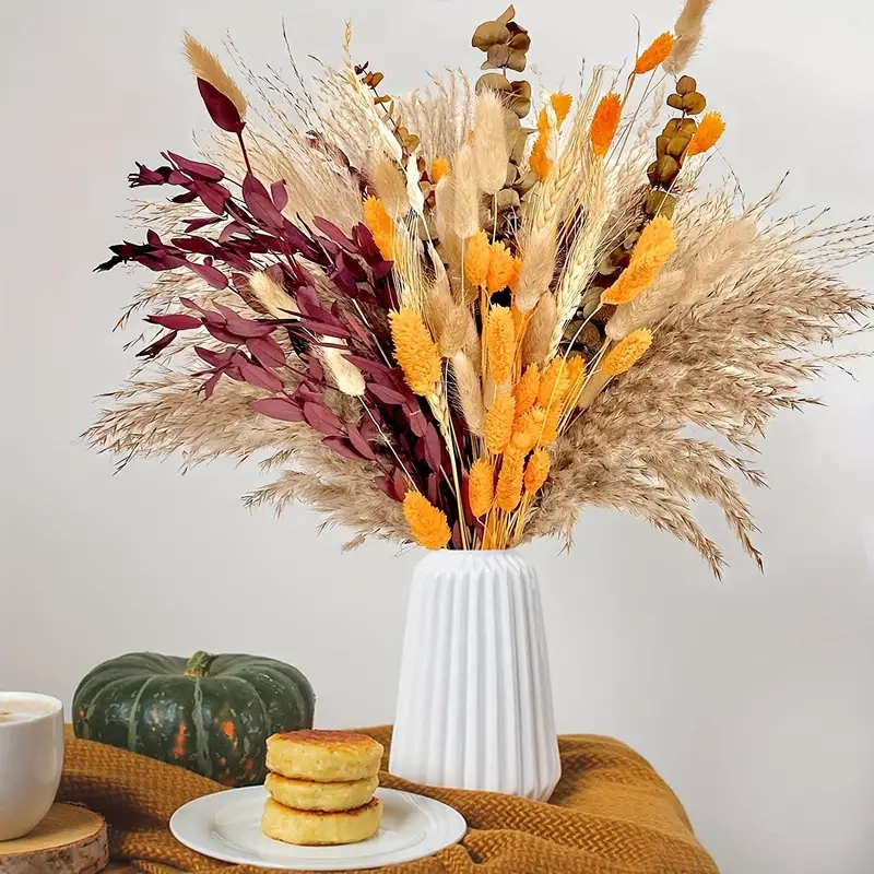 Pampas Grass Decor - مجموعة تزيين قصب البامباس مكونة من