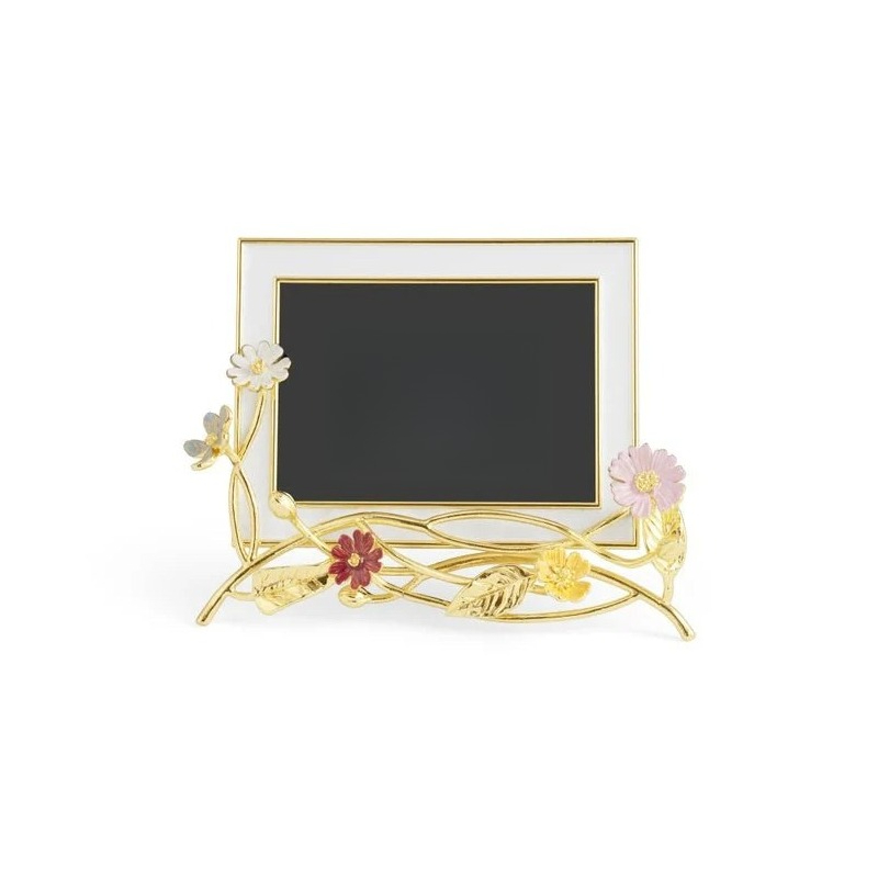 Bamboo Photo Frame - إطار صور مزخرف برسومات الزهور البرية،