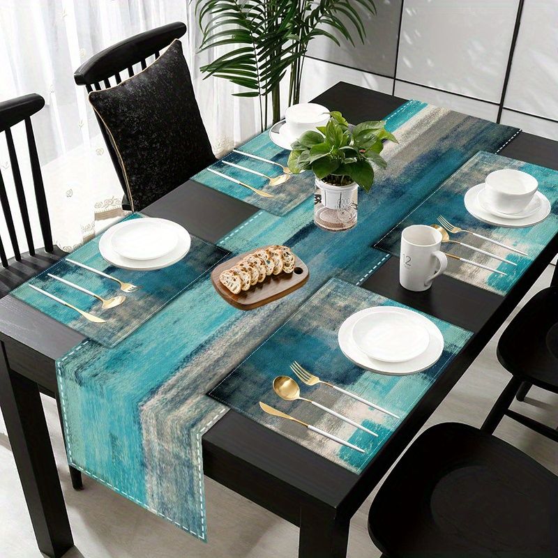 Linen Table Runner - طقم مفارش طاولة وسجادات طعام من