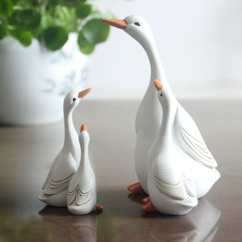 Home Decor Za - متعة لطيف بطة الراتنج تمثال الأم
