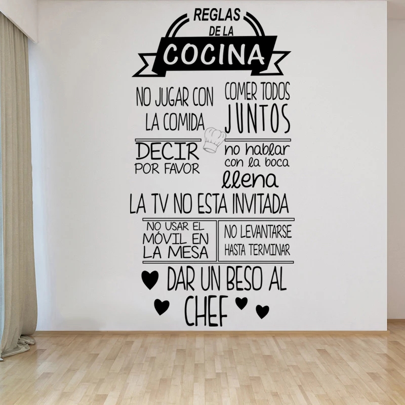 ملصق حائط نصي إسبانية ، ملصقات - مراجعة Home Decor Indonesia وسعره