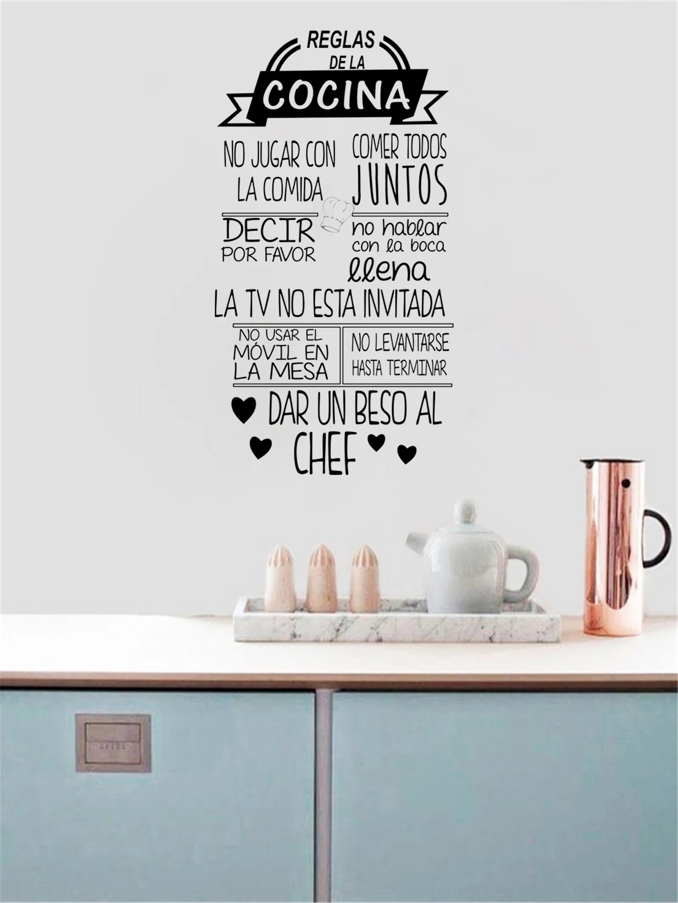 ملصق حائط نصي إسبانية ، ملصقات - مراجعة Home Decor Indonesia وسعره