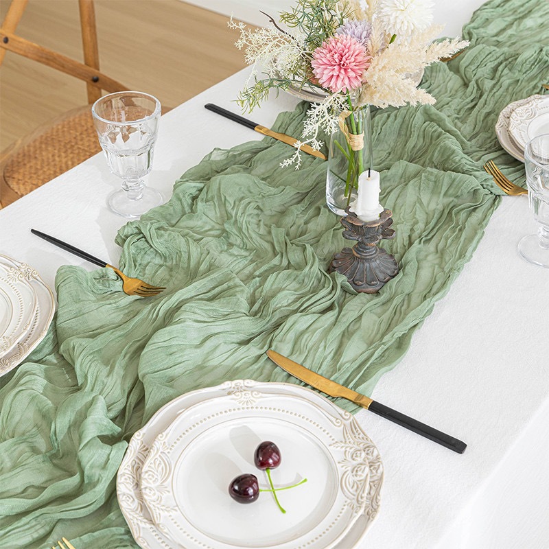 مفرش طاولة بوهو من الشاش، مفرش - مراجعة Linen Table Runner وسعره