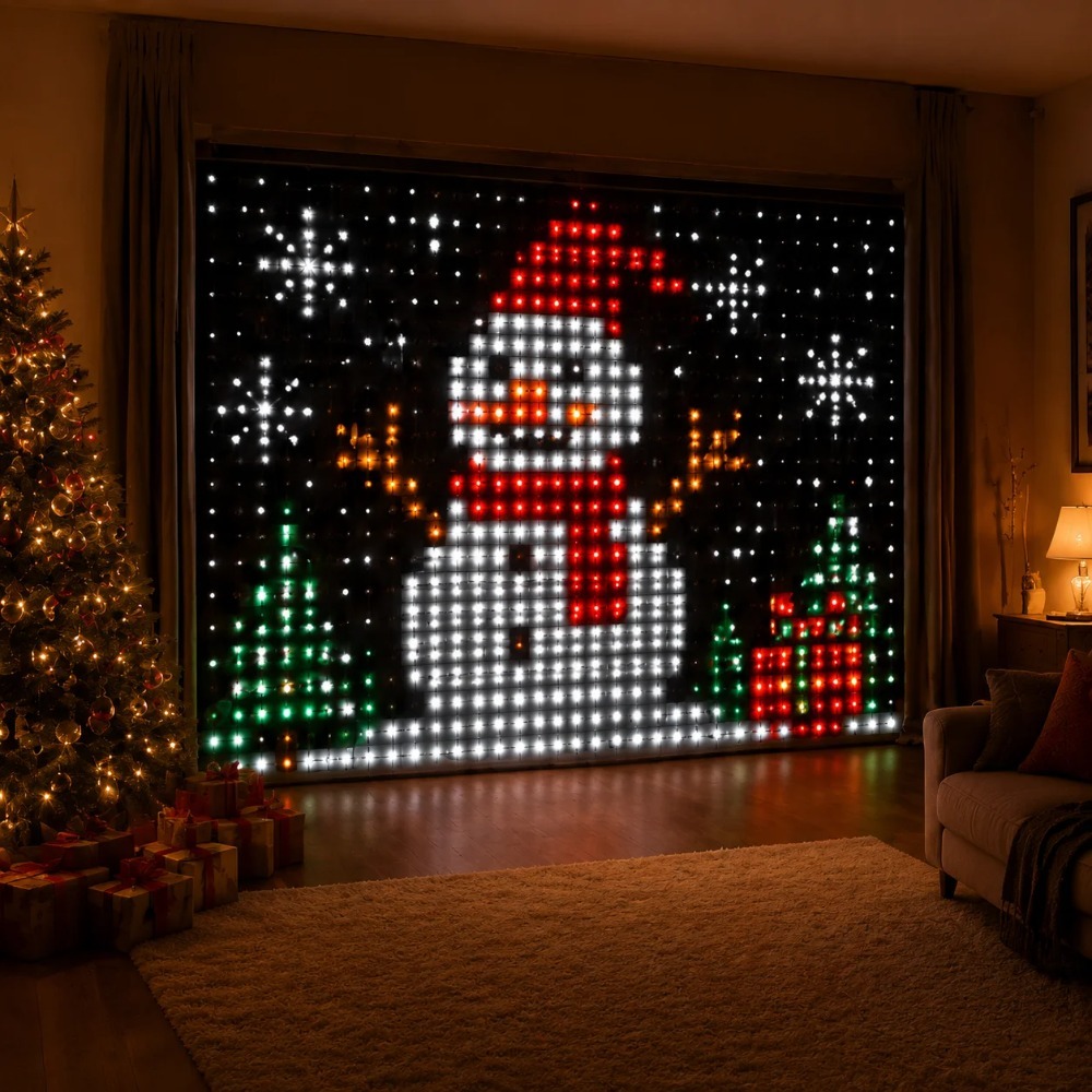ستائر إضاءة LED بكسل مع تحكم ع - مراجعة Home Decor Free App وسعره