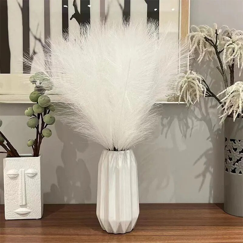 عشب أبهى صناعي ، فروع بومباس ، - مراجعة Pampas Grass Decor وسعره