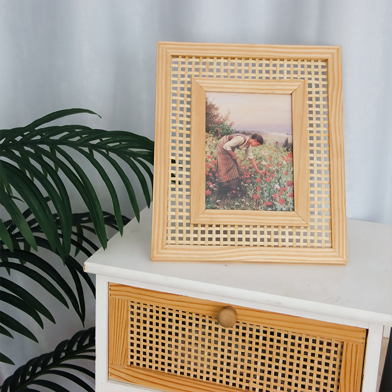 إطار صور منسوج من الراتان من ا - مراجعة Bamboo Photo Frame وسعره