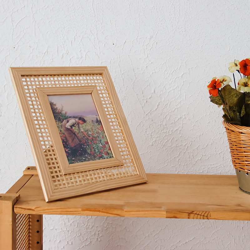إطار صور منسوج من الراتان من ا - مراجعة Bamboo Photo Frame وسعره