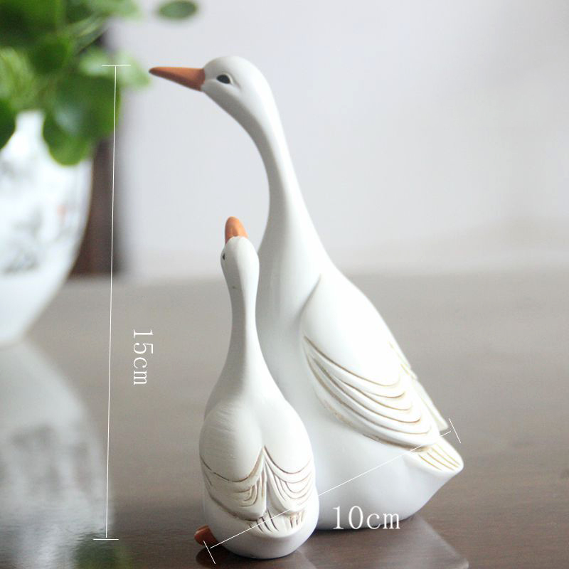 متعة لطيف بطة الراتنج تمثال ال - مراجعة Home Decor Za وسعره